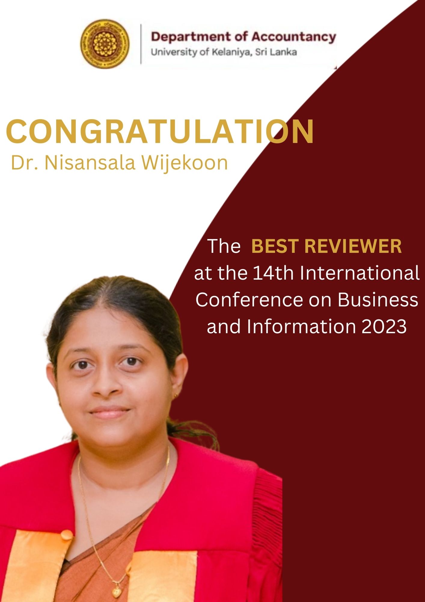 BEST REVIEWER at ICBI 2023