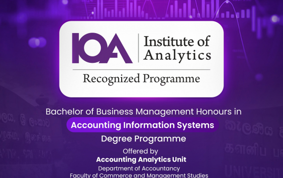 University of Kelaniya has been accredited by the Institute of Analytics (IoA)