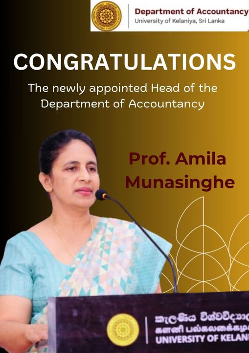 Congrats on your appointment as Head of Accountancy