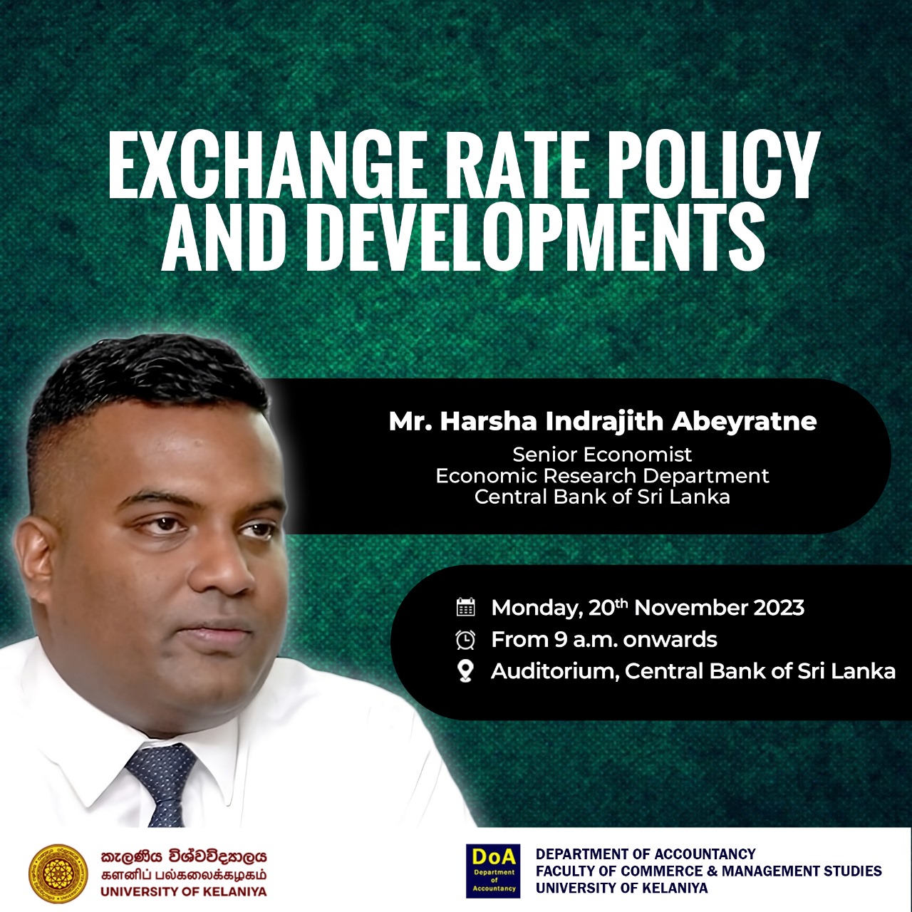 Exchange Rate Policy and Developments