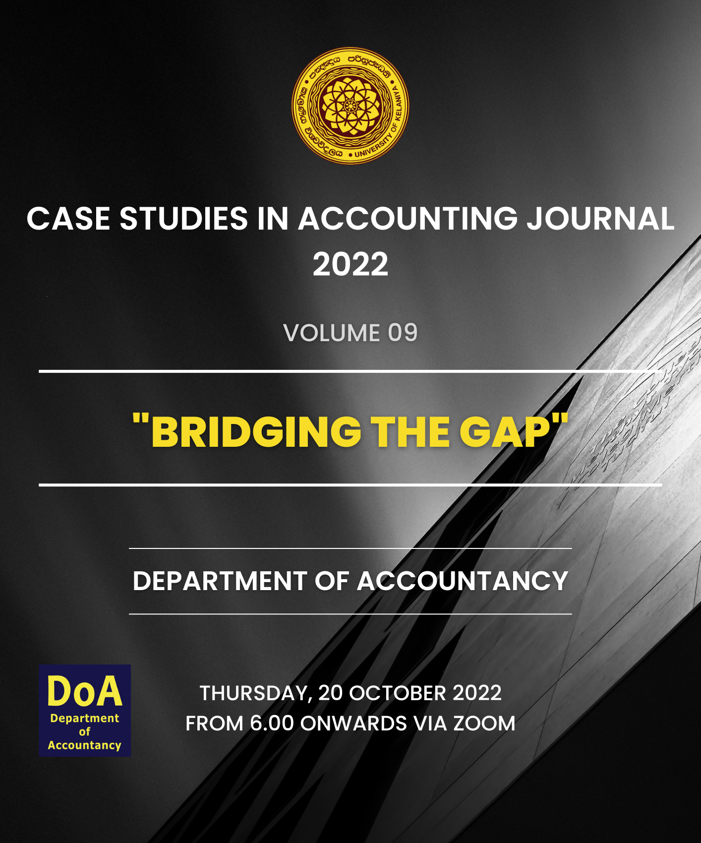 The Launching Ceremony of Case Studies in Accounting Journal 2022 – Volume 09