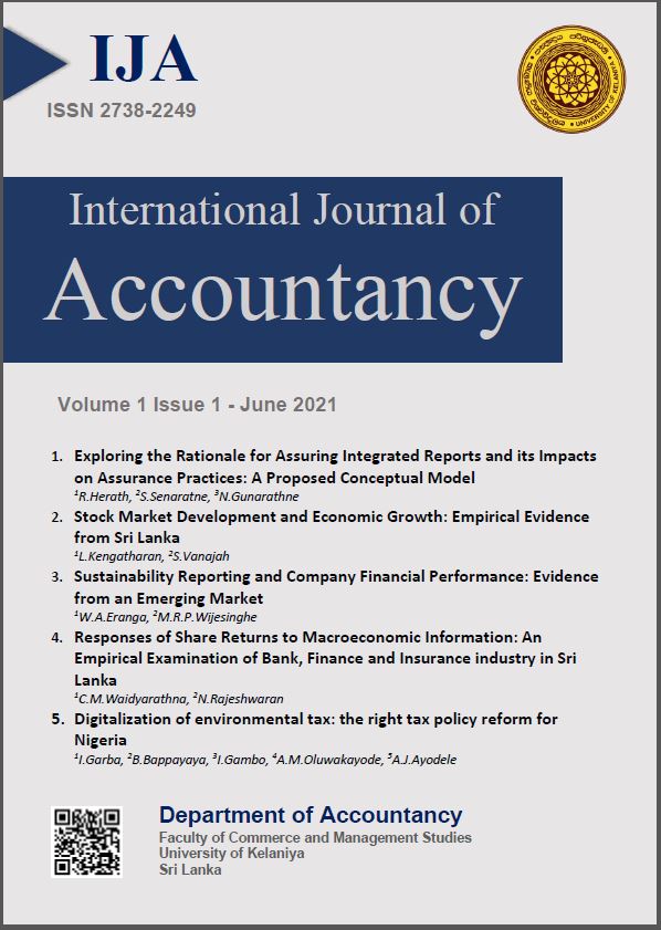 International Journal of Accountancy (IJA) was received Sri Lanka Journals Online (SLJOL) status
