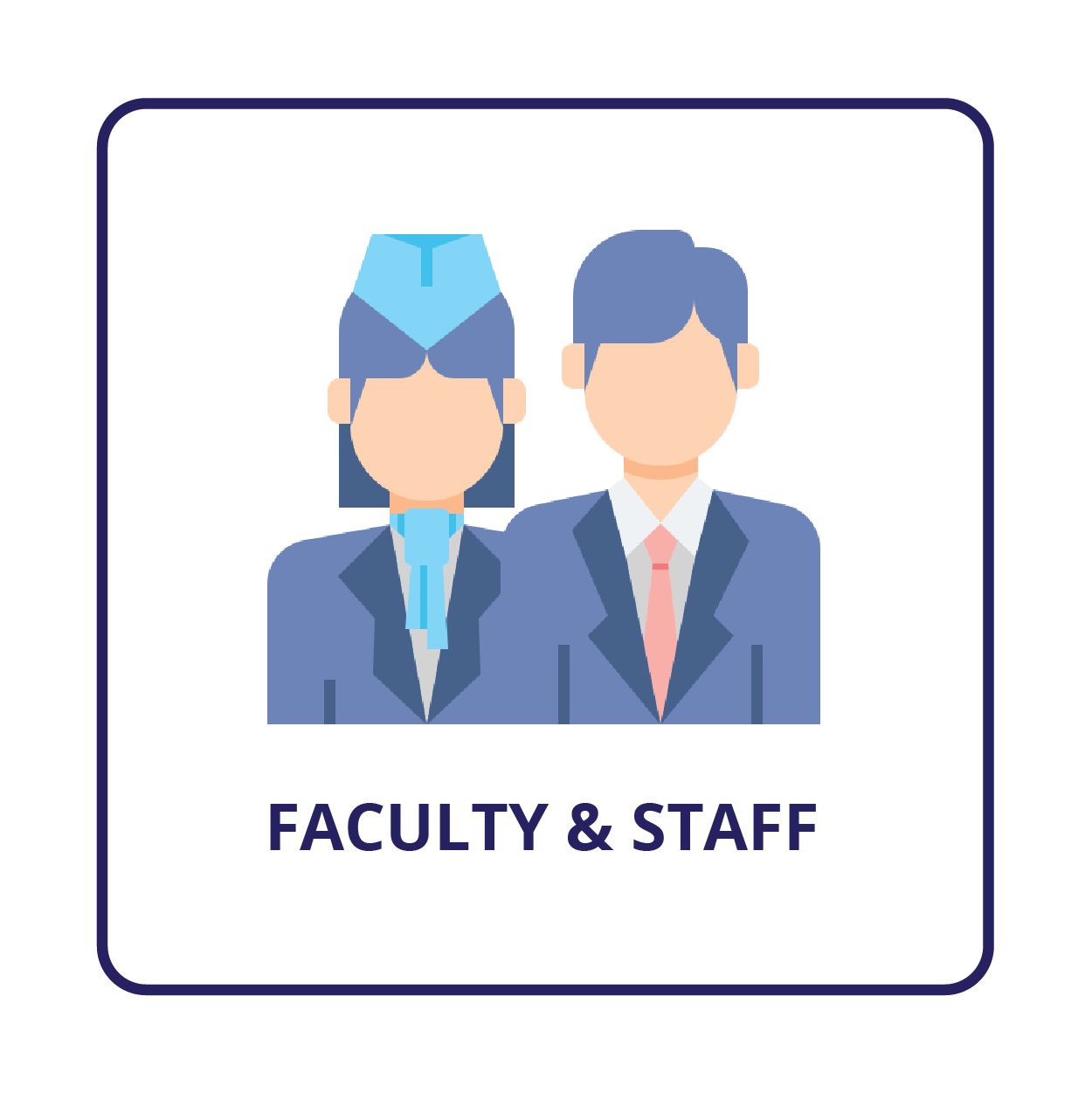 button for Faculty and staff